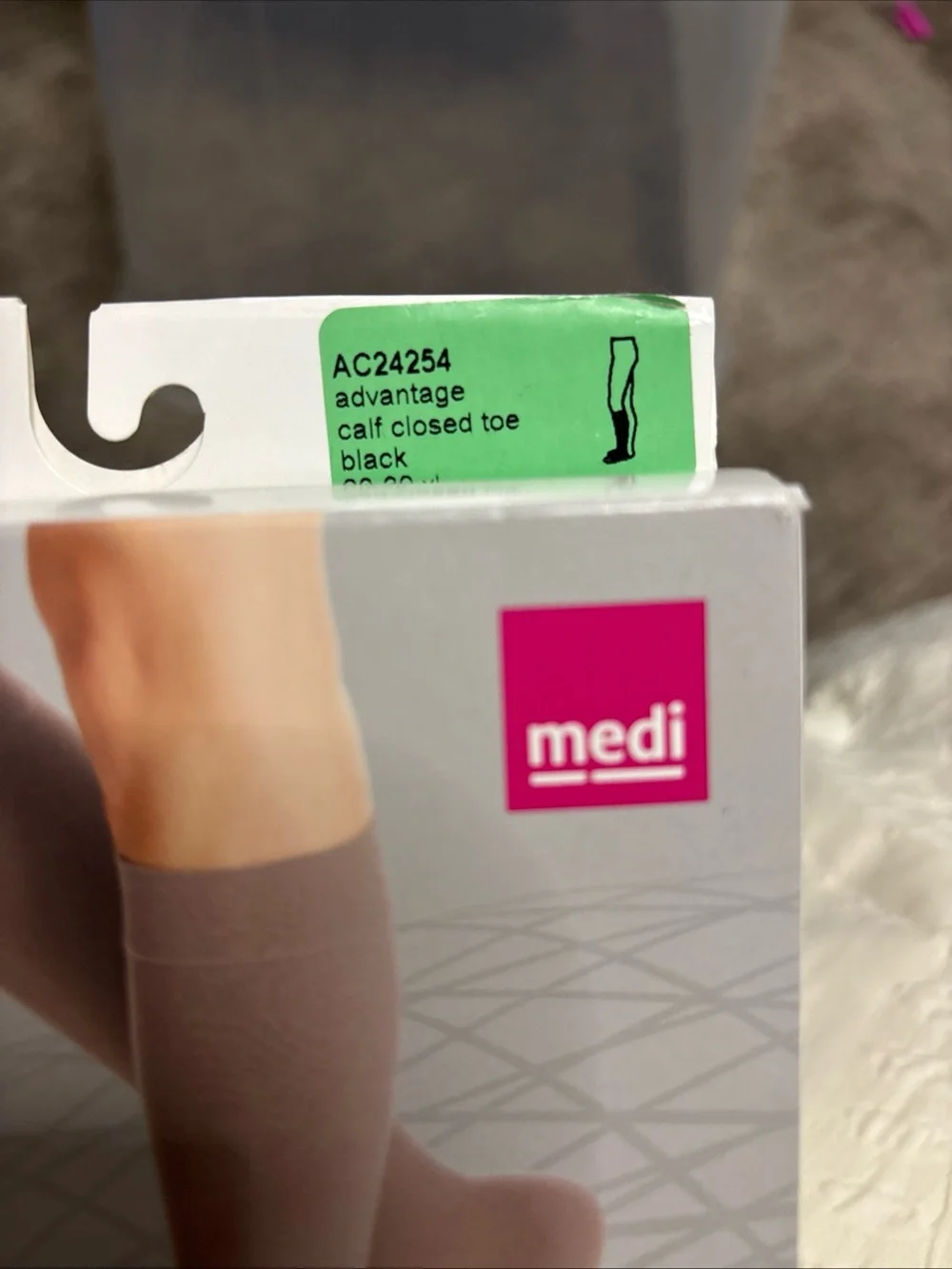 Duomed Advantage Women's Compression Knee-Highs in BLACK 20-30 mmHg NEW